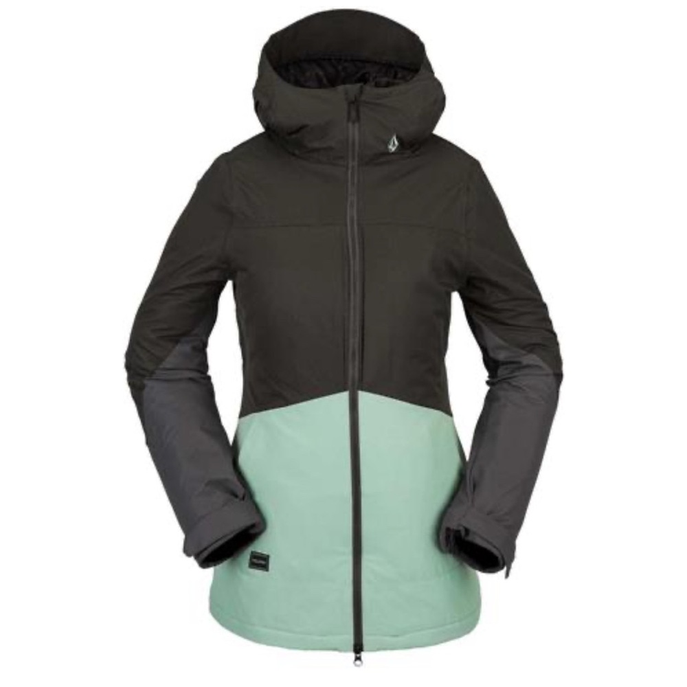 Volcom Women's Ski Jacket - Black and Mint